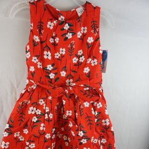 Carter's Kids  Floral Twill Dress Size 4 NWT